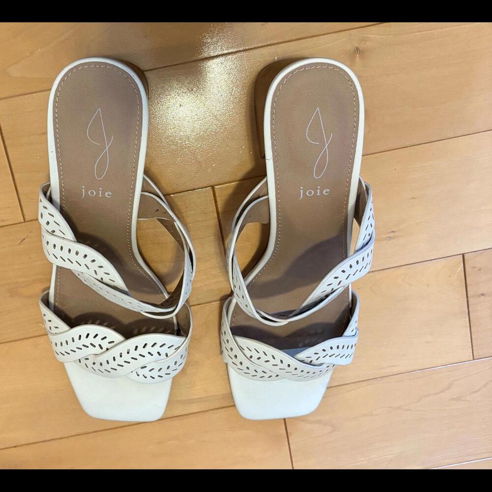 White sandals